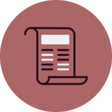 Kişisel ve ticari kullanım için gazete illüstrasyon simgesi