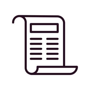 Kişisel ve ticari kullanım için gazete illüstrasyon simgesi