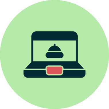 Çevrimiçi Düzen simgesi, vektör illüstrasyonu