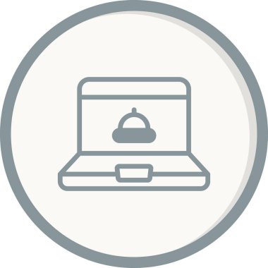 Çevrimiçi Düzen simgesi, vektör illüstrasyonu