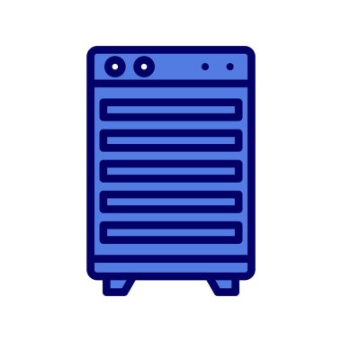 Modern Oda Soğutucu simgesinin vektör çizimi