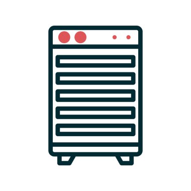 Modern Oda Soğutucu simgesinin vektör çizimi