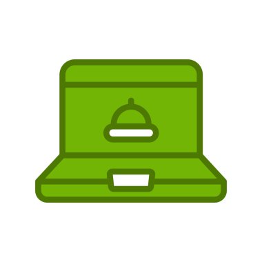 Çevrimiçi Düzen simgesi, vektör illüstrasyonu