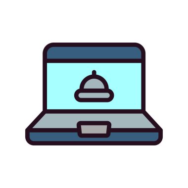 Çevrimiçi Düzen simgesi, vektör illüstrasyonu