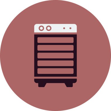 Modern Oda Soğutucu simgesinin vektör çizimi