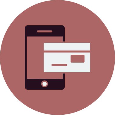 çevrimiçi ödeme vektörü simgesi