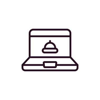 Çevrimiçi Düzen simgesi, vektör illüstrasyonu