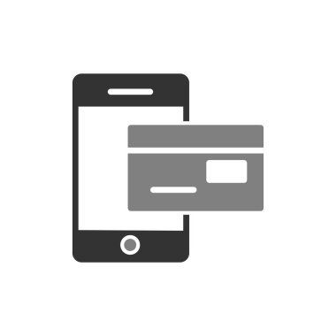 çevrimiçi ödeme vektörü simgesi