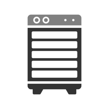 Modern Oda Soğutucu simgesinin vektör çizimi