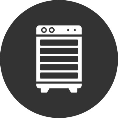 Modern Oda Soğutucu simgesinin vektör çizimi