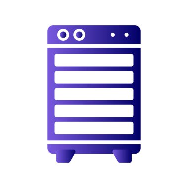 Modern Oda Soğutucu simgesinin vektör çizimi