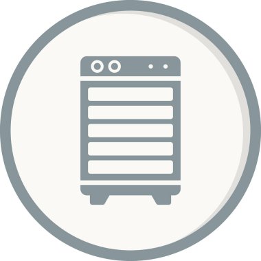 Modern Oda Soğutucu simgesinin vektör çizimi
