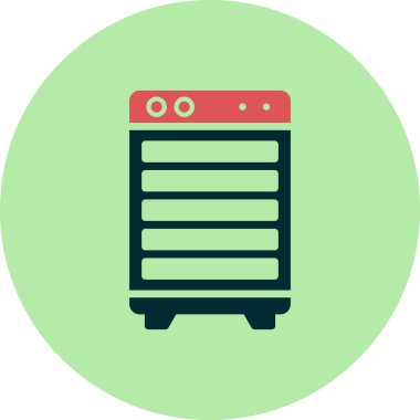 Modern Oda Soğutucu simgesinin vektör çizimi