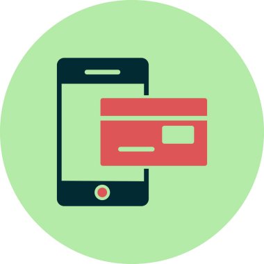 çevrimiçi ödeme vektörü simgesi