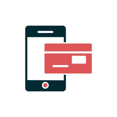 çevrimiçi ödeme vektörü simgesi