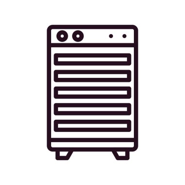 Modern Oda Soğutucu simgesinin vektör çizimi
