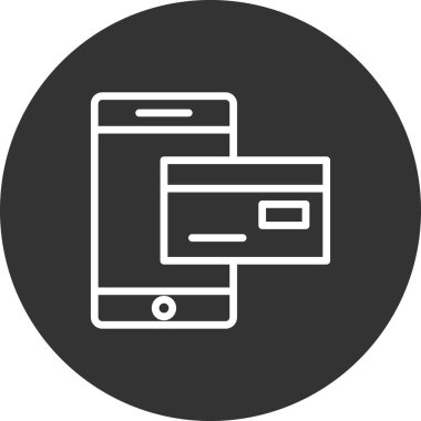 çevrimiçi ödeme vektörü simgesi