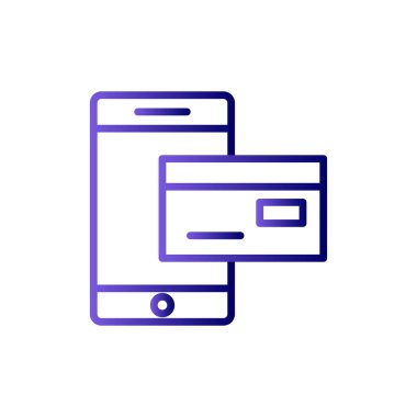 çevrimiçi ödeme vektörü simgesi