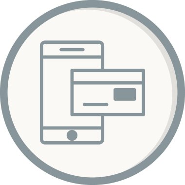 çevrimiçi ödeme vektörü simgesi