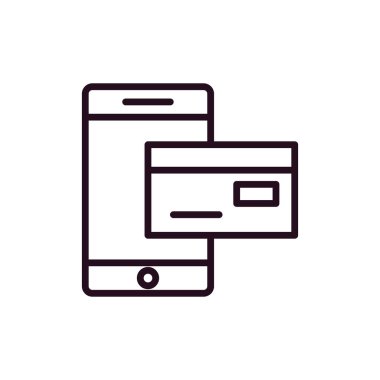 çevrimiçi ödeme vektörü simgesi