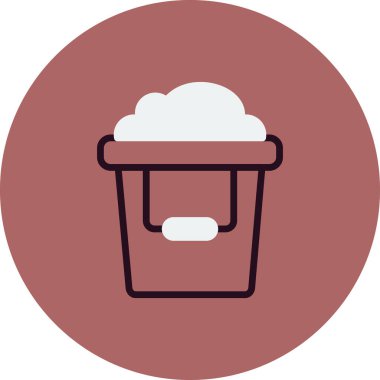 kum kova kutsal kişilerin resmi, vektör çizim