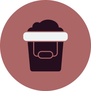 kum kova kutsal kişilerin resmi, vektör çizim