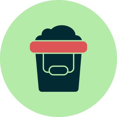 kum kova kutsal kişilerin resmi, vektör çizim