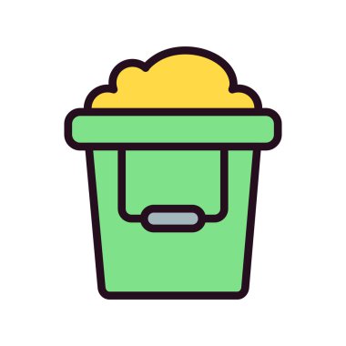 kum kova kutsal kişilerin resmi, vektör çizim