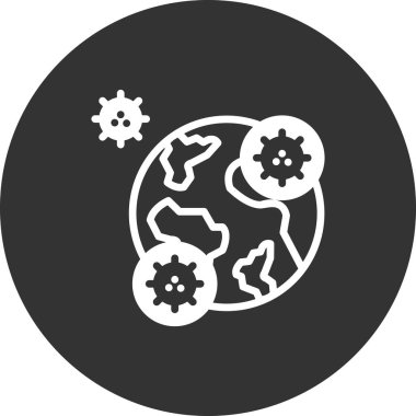 Salgın. Web simgesi basit illüstrasyon