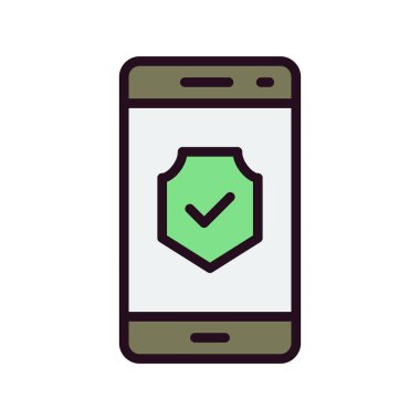 akıllı telefon simgesi vektör illüstrasyonu