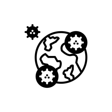 Salgın. Web simgesi basit illüstrasyon