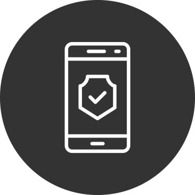 akıllı telefon simgesi vektör illüstrasyonu