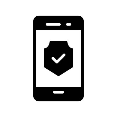 akıllı telefon simgesi vektör illüstrasyonu