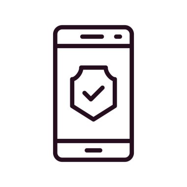 akıllı telefon simgesi vektör illüstrasyonu