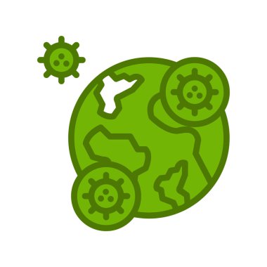 Salgın. Web simgesi basit illüstrasyon