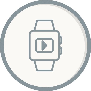 smartwatch simgesi, vektör illüstrasyonu