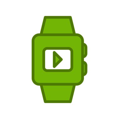 smartwatch simgesi, vektör illüstrasyonu