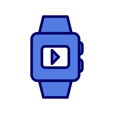 smartwatch simgesi, vektör illüstrasyonu