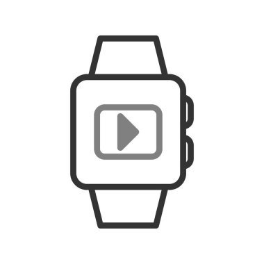 smartwatch simgesi, vektör illüstrasyonu