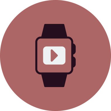 smartwatch simgesi, vektör illüstrasyonu