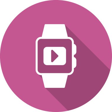 smartwatch simgesi, vektör illüstrasyonu