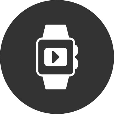 smartwatch simgesi, vektör illüstrasyonu
