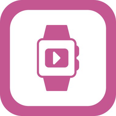 smartwatch simgesi, vektör illüstrasyonu