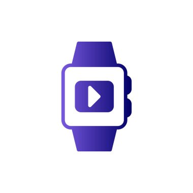 smartwatch simgesi, vektör illüstrasyonu