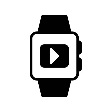 smartwatch simgesi, vektör illüstrasyonu