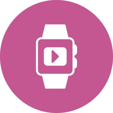 smartwatch simgesi, vektör illüstrasyonu