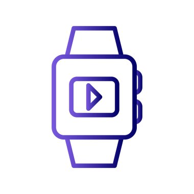 smartwatch simgesi, vektör illüstrasyonu