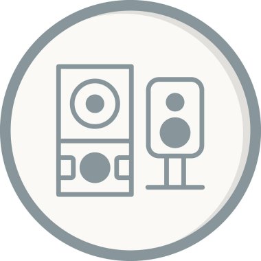 Hoparlör simgesi, vektör illüstrasyonu