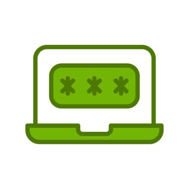 parola simgesi, vektör çizimi