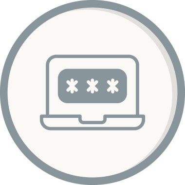 parola simgesi, vektör çizimi